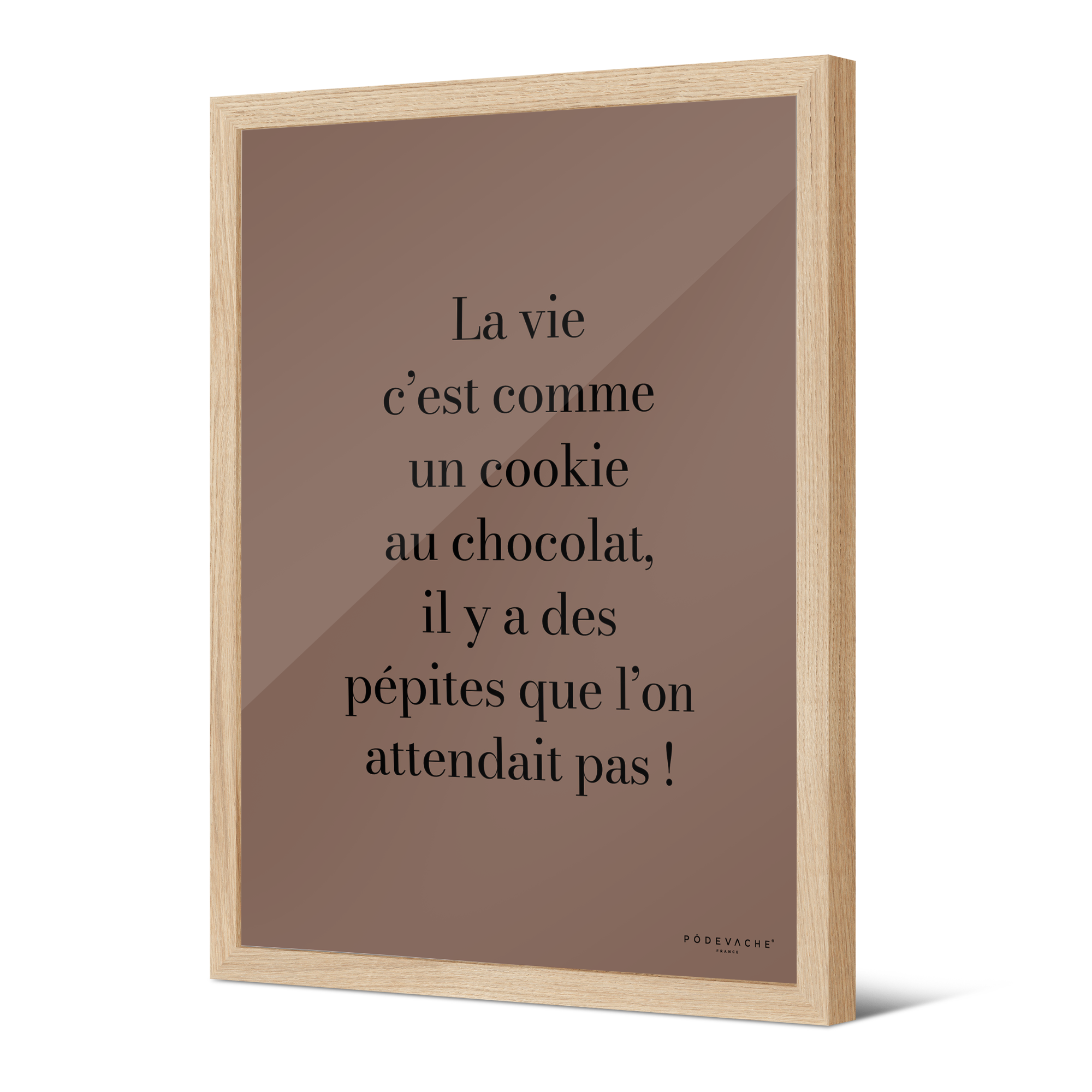 Affiche ou affiche encadrée Cookie au Chocolat