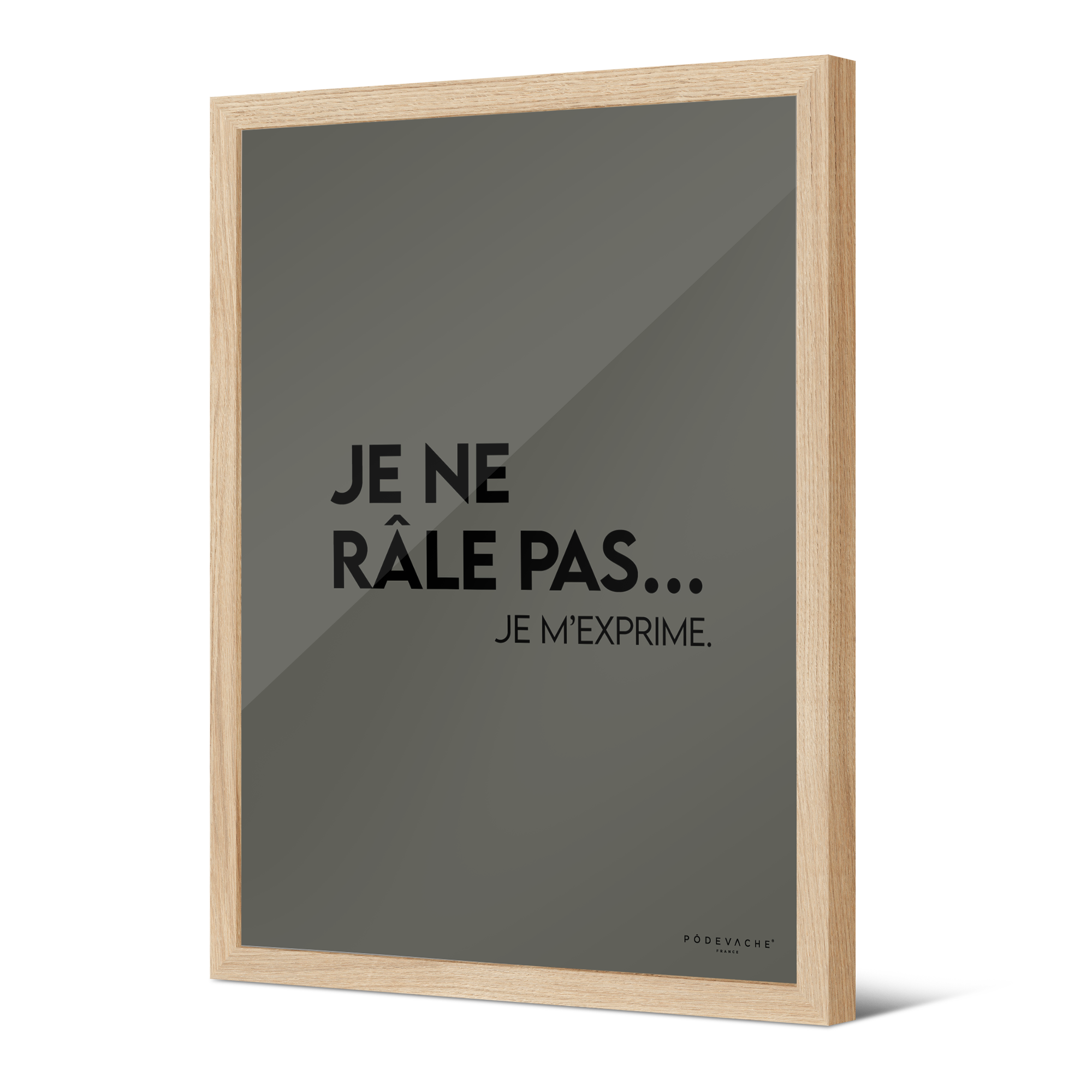 Affiche ou affiche encadrée Je ne Rale Pas