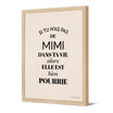 Affiche encadrée en papier — modèle Mimi Vie