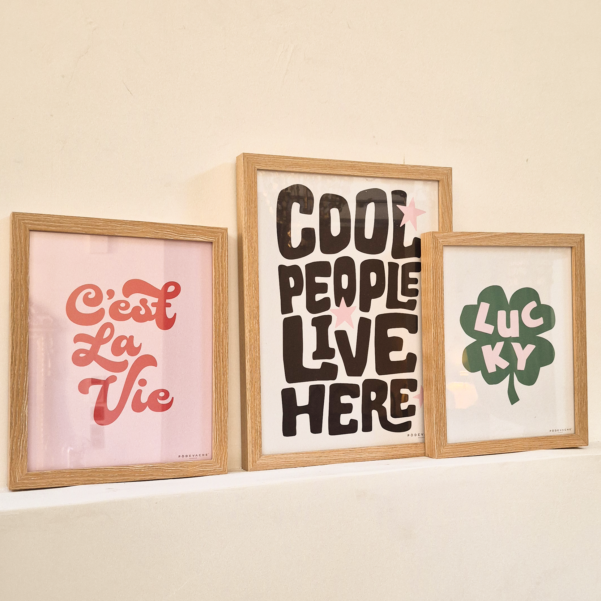 Affiche ou affiche encadrée Cool People