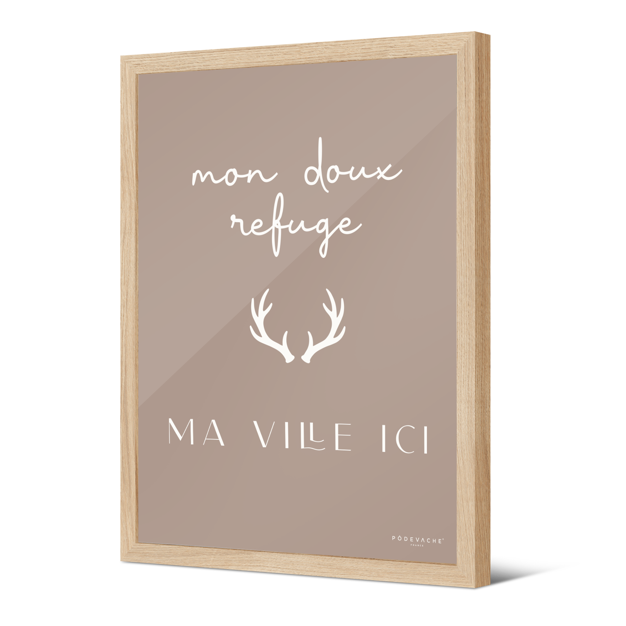 Affiche encadrée personnalisée Doux Refuge