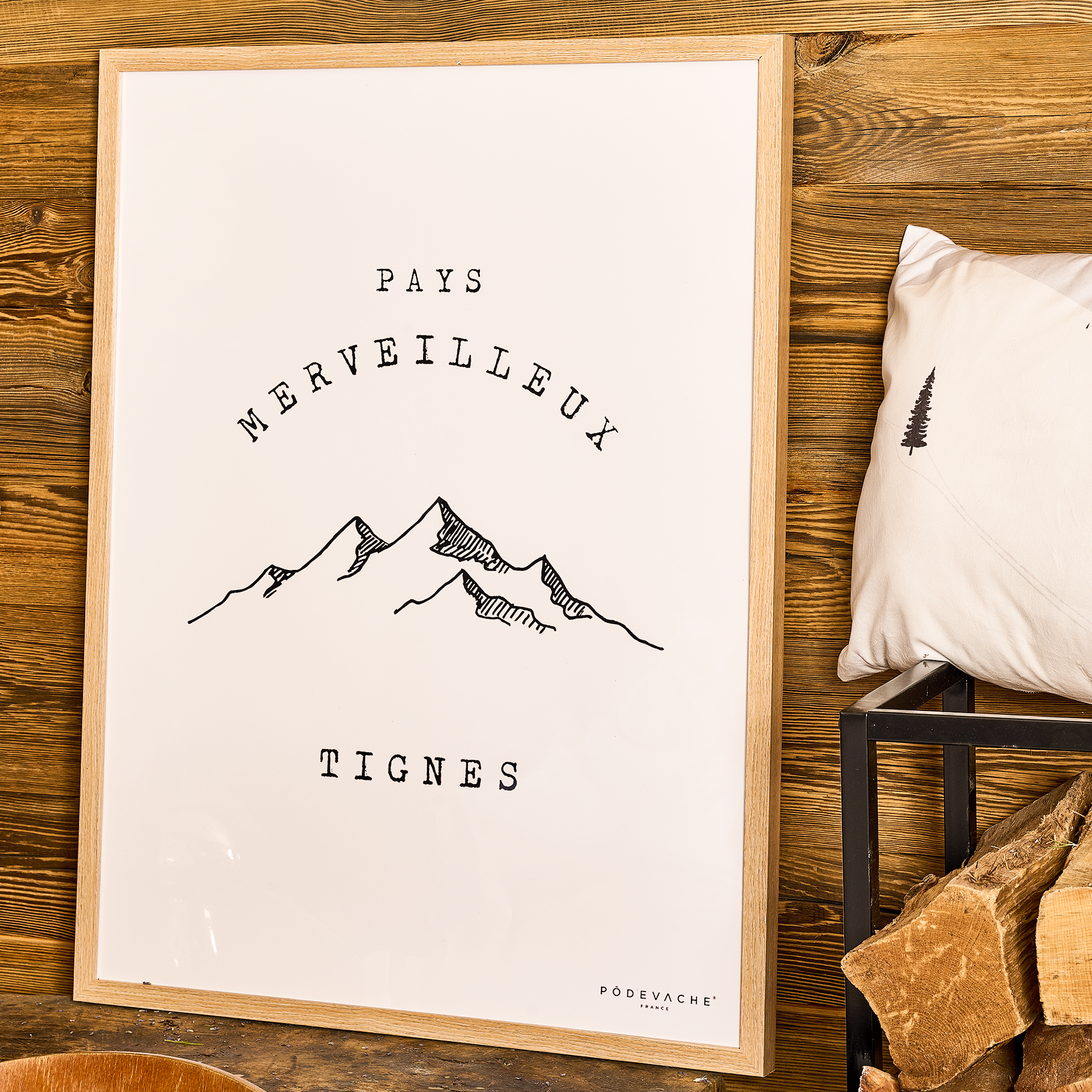 Affiche encadrée personnalisée Pays Merveilleux