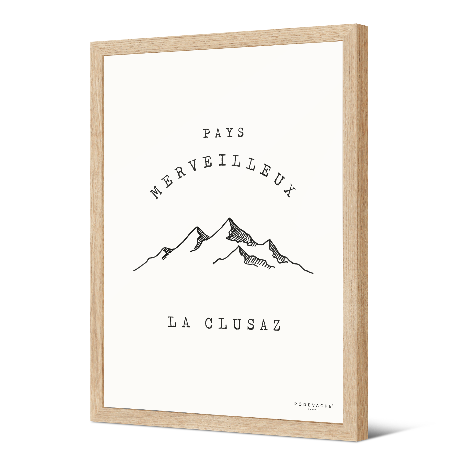 Affiche encadrée personnalisée Pays Merveilleux