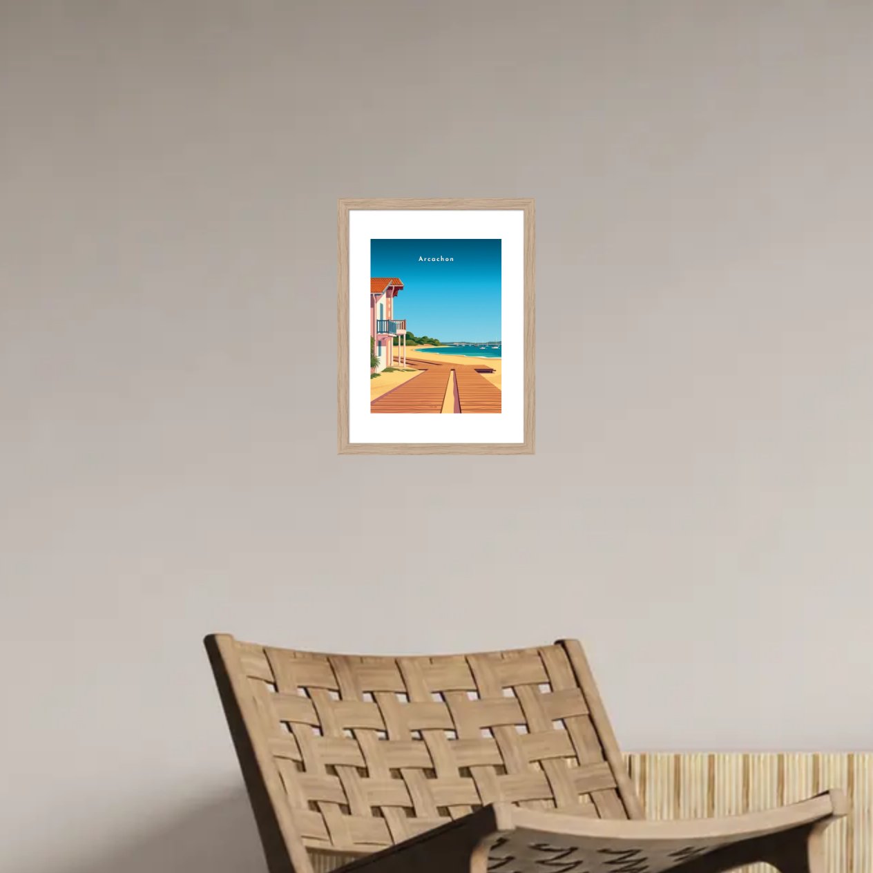 La plage Pereire — Pôdevache, en situation sur un mur