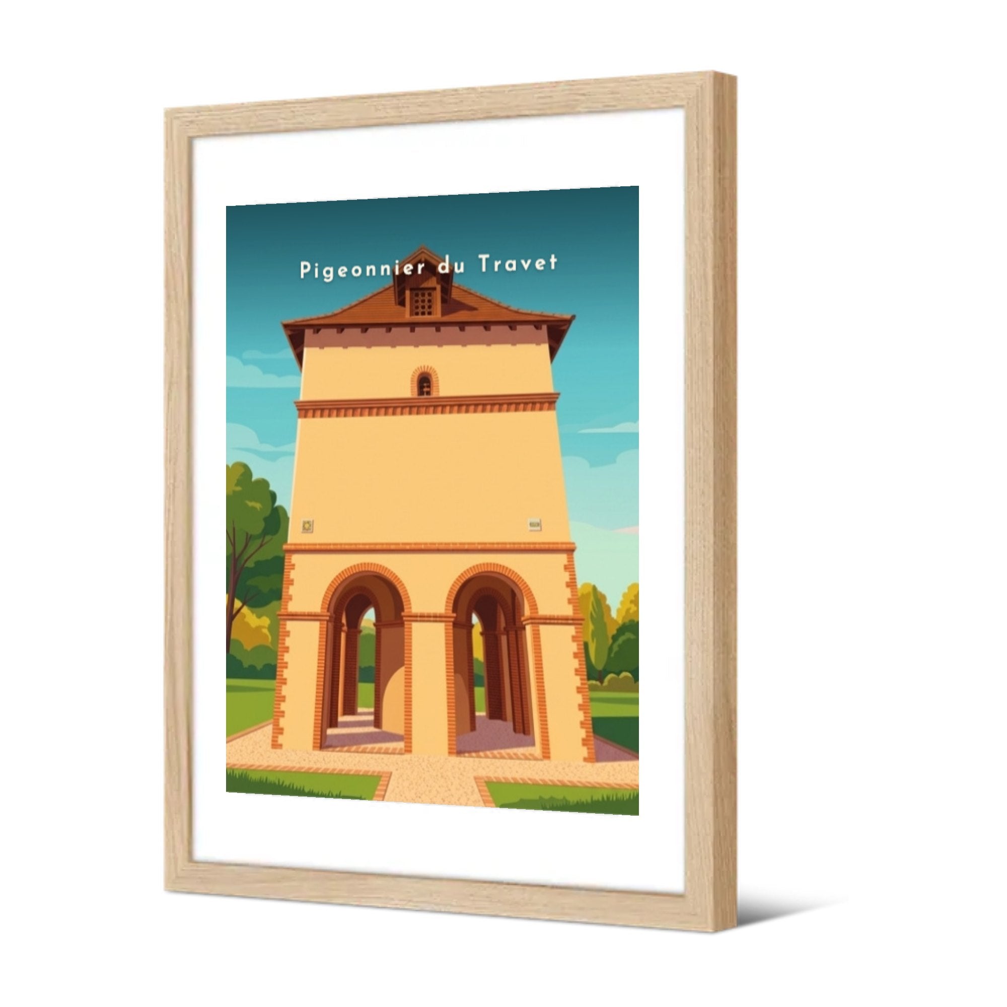Pigeonnier du Travet — Pôdevache, encadrée, vue de trois quarts