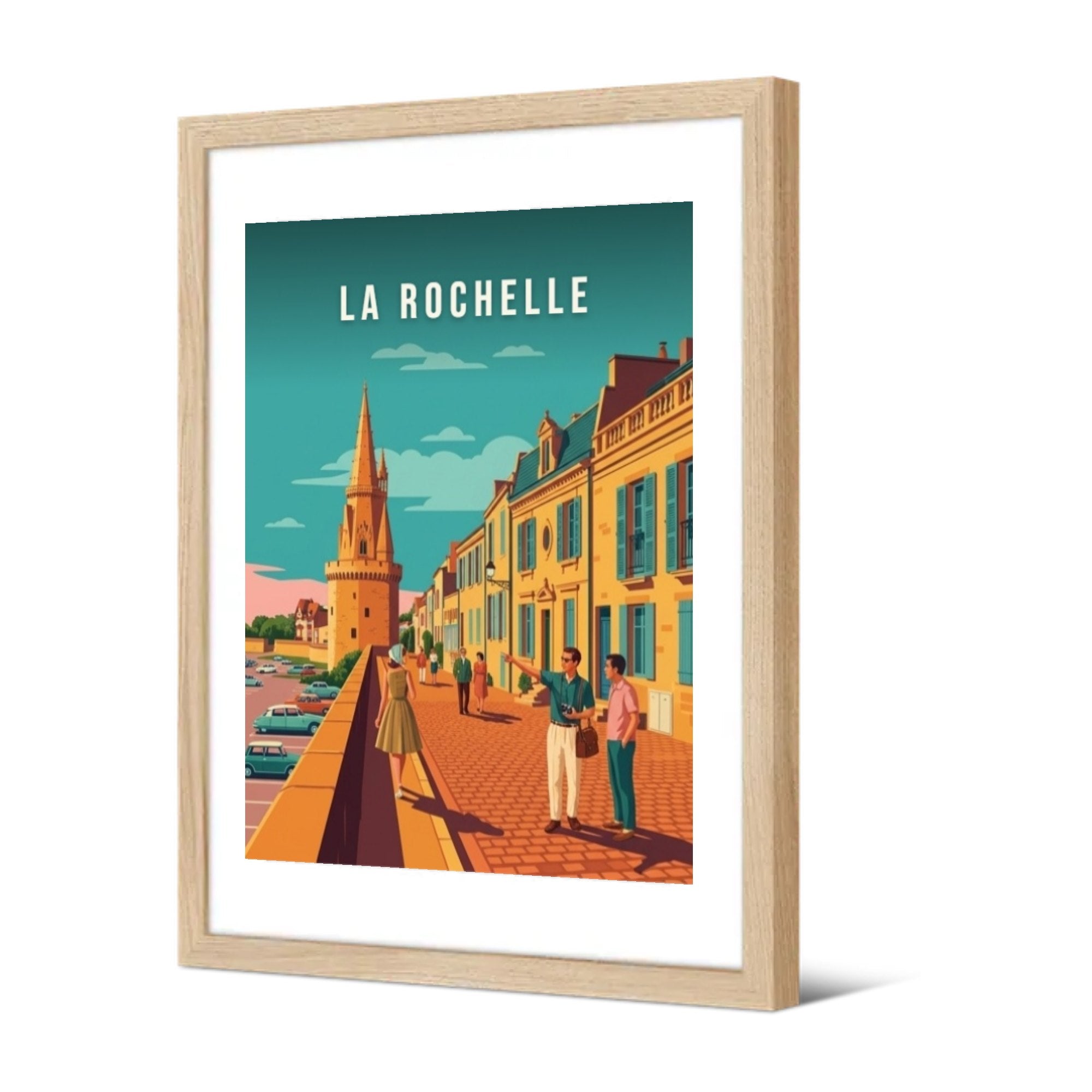 Promenade vers la tour de la Lanterne — Pôdevache, encadrée, vue de trois quarts
