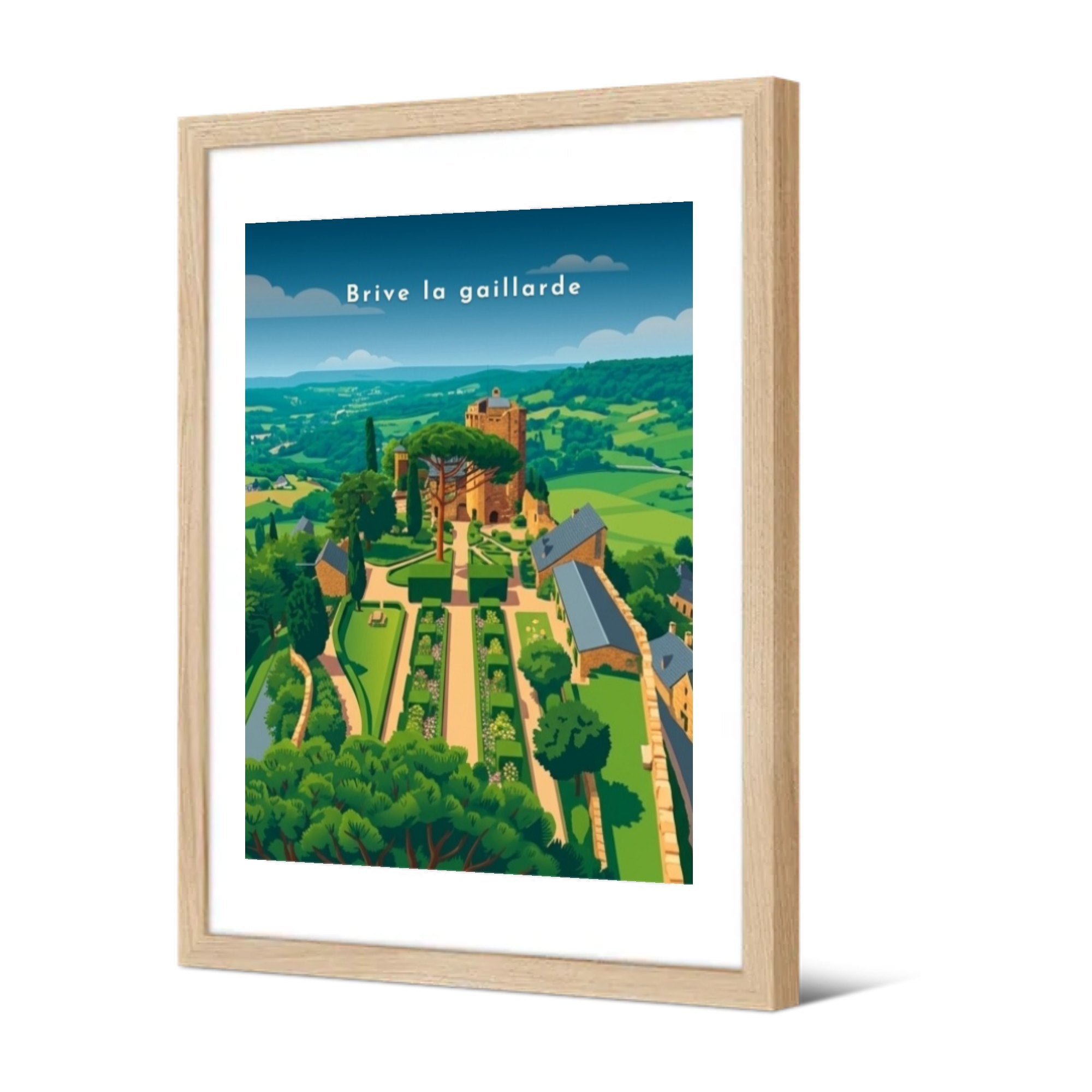 Château de Turenne — Pôdevache, encadrée, vue de trois quarts