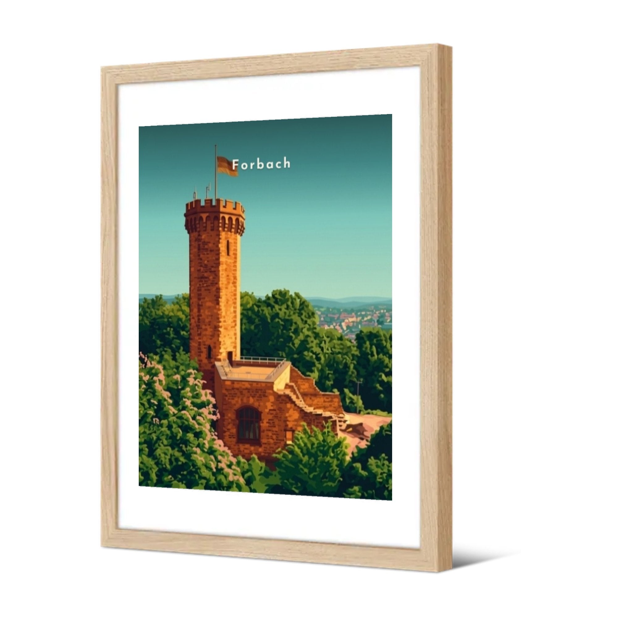 Tour du Schlossberg — Pôdevache, encadrée, vue de trois quarts