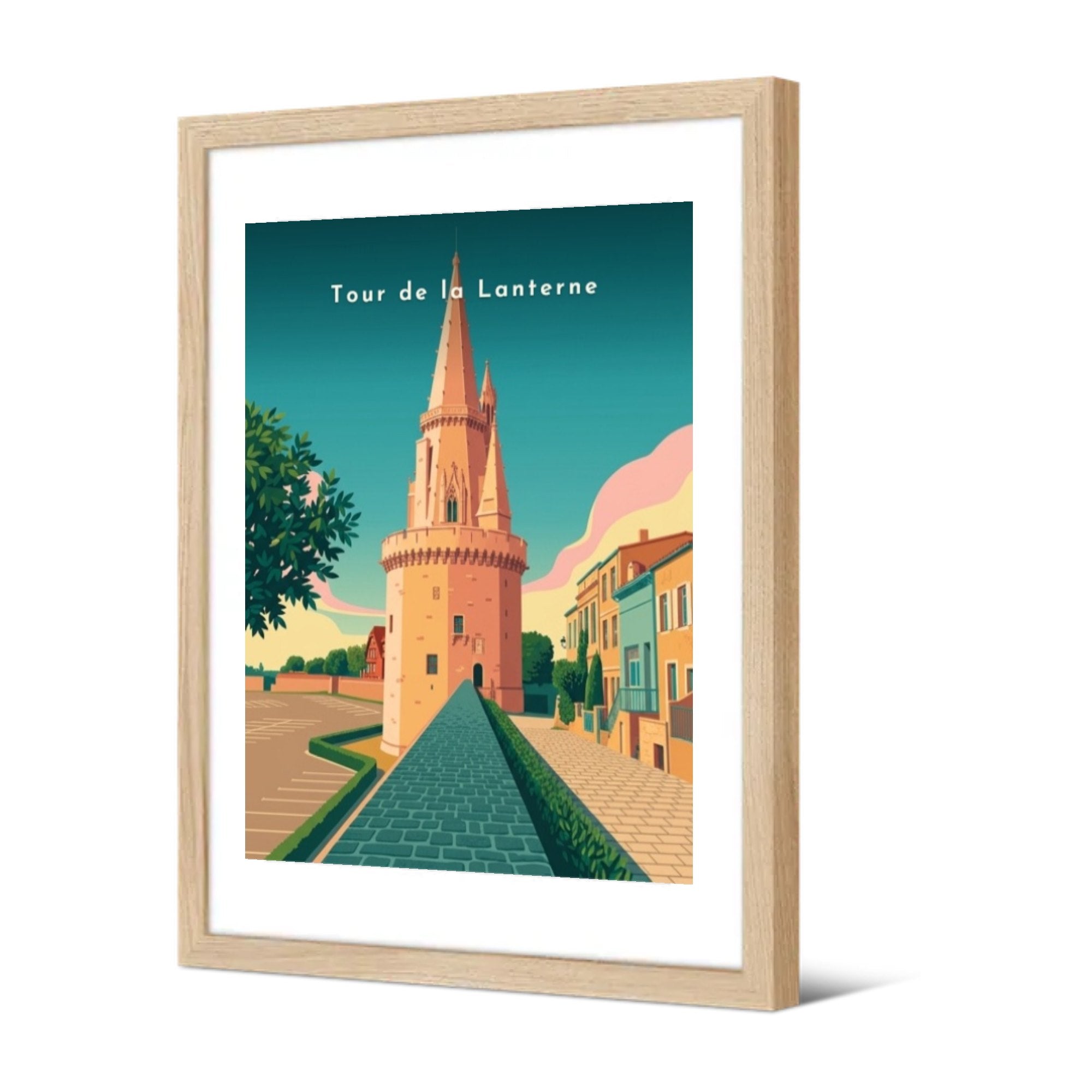 Tour de la Lanterne — Pôdevache, encadrée, vue de trois quarts