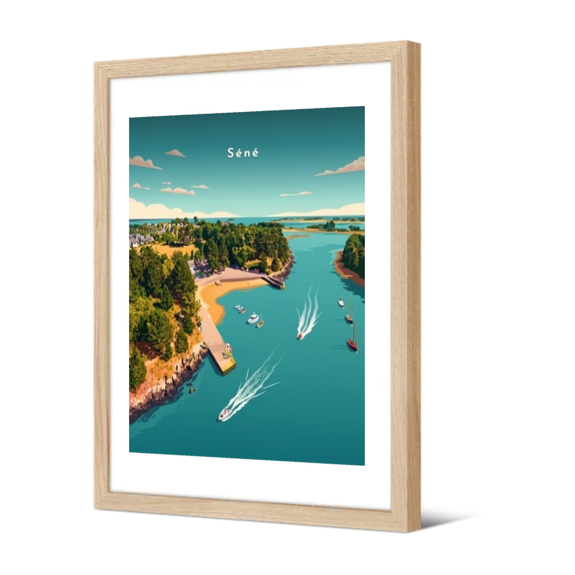 Port-Anna — Pôdevache, encadrée, vue de trois quarts