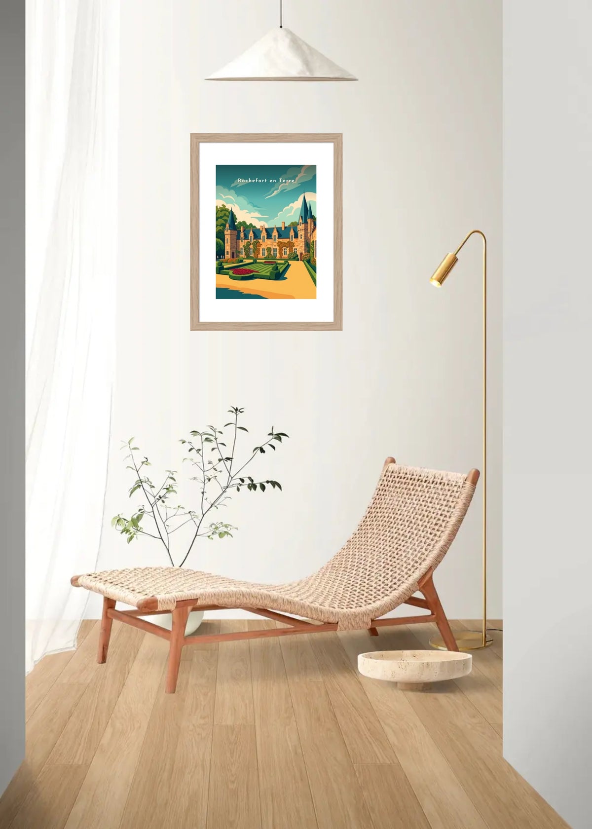 Le Château — Pôdevache, en situation sur un mur