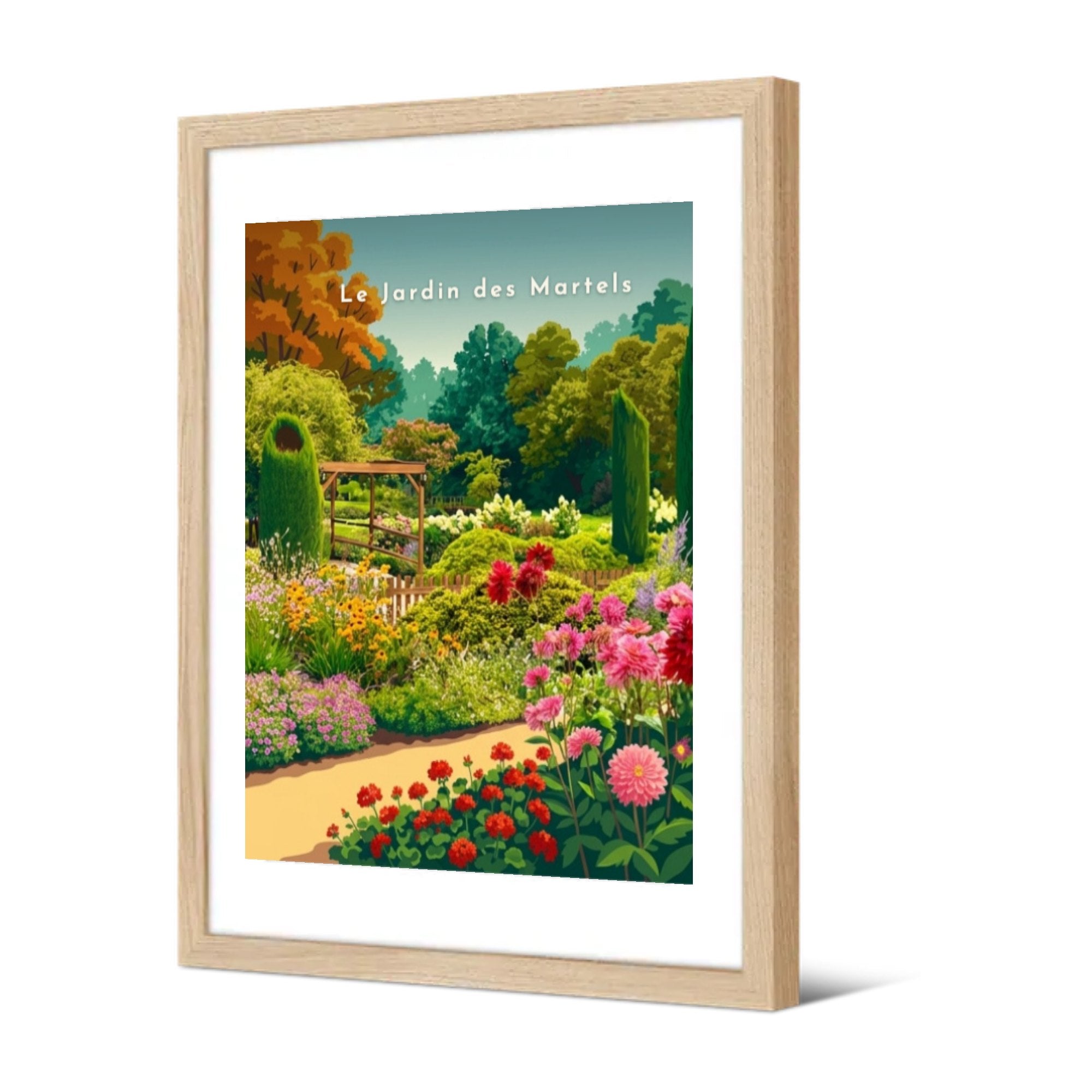 Le Jardin des Martels — Pôdevache, encadrée, vue de trois quarts
