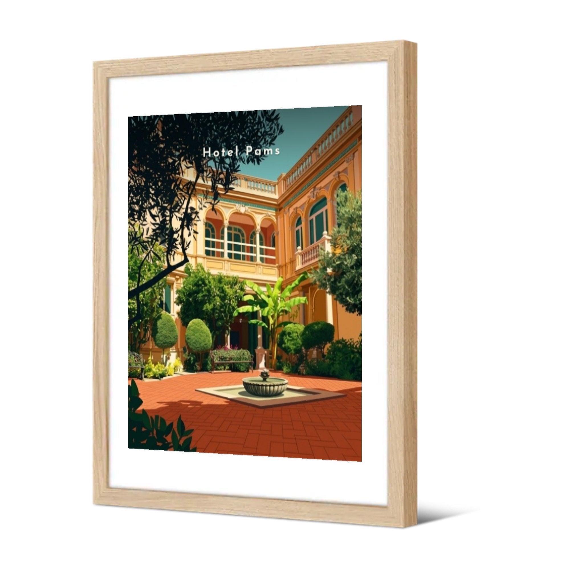 Hotel Pams — Pôdevache, encadrée, vue de trois quarts