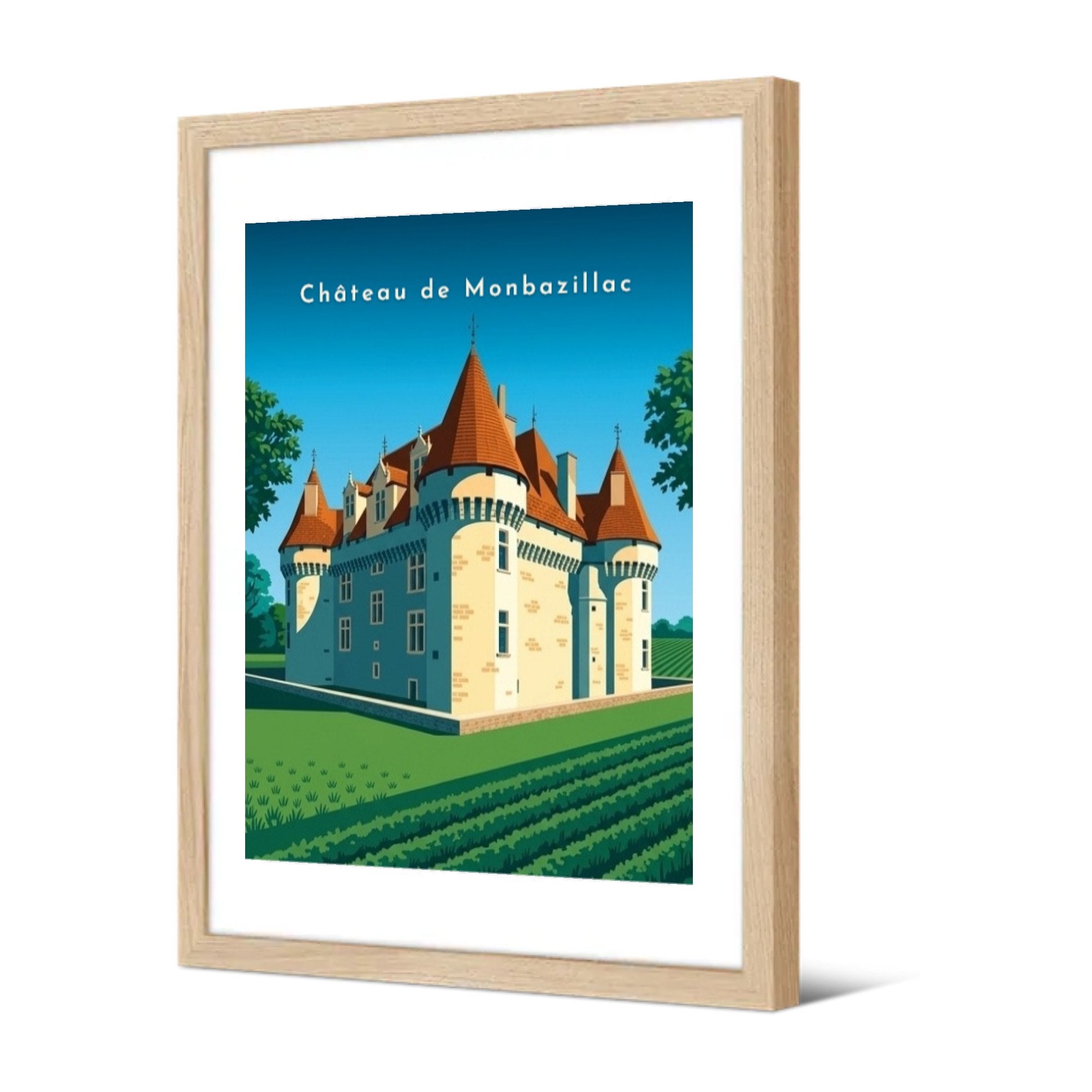 Château de Monbazillac — Pôdevache, encadrée, vue de trois quarts