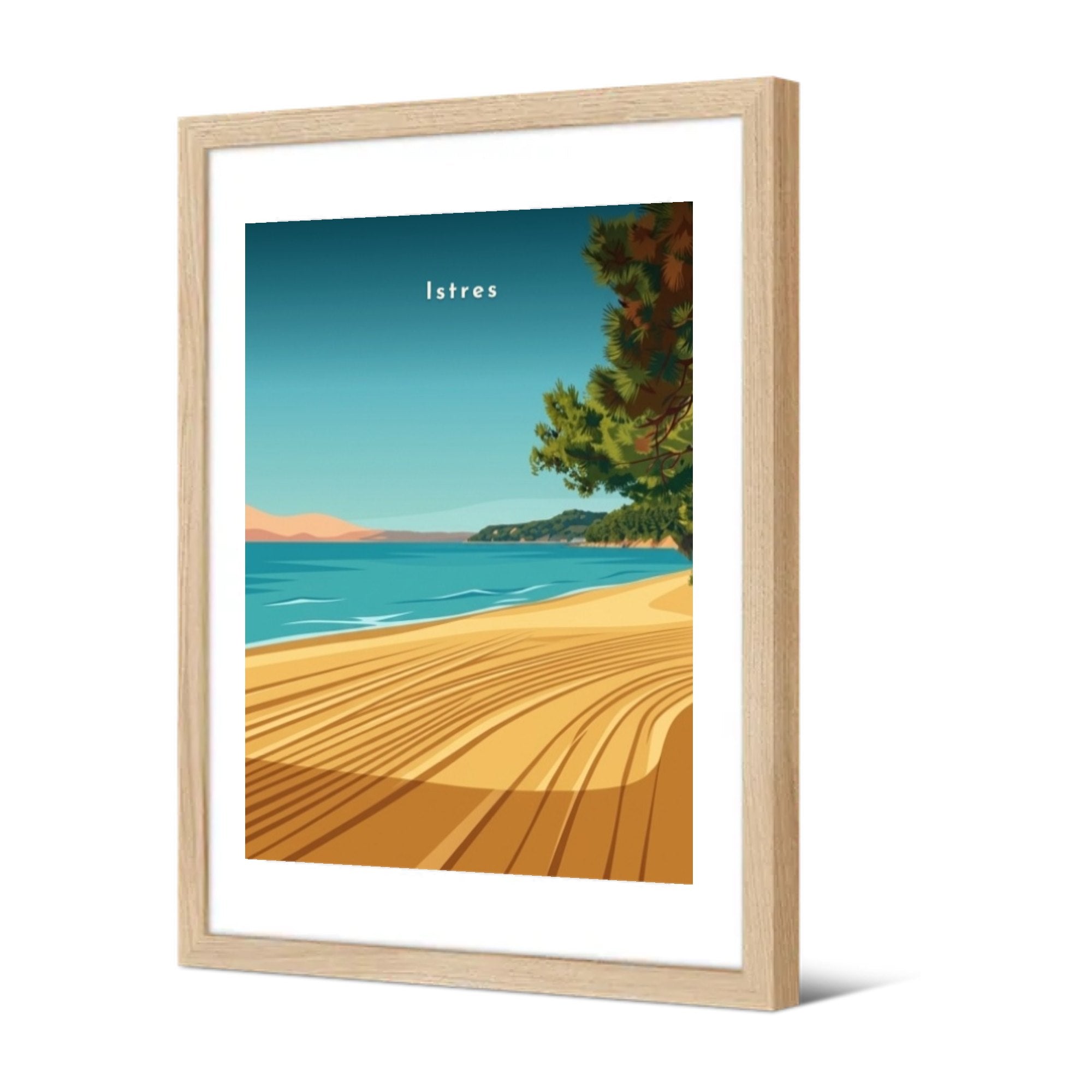 Plage de la Romaniquette — Pôdevache, encadrée, vue de trois quarts