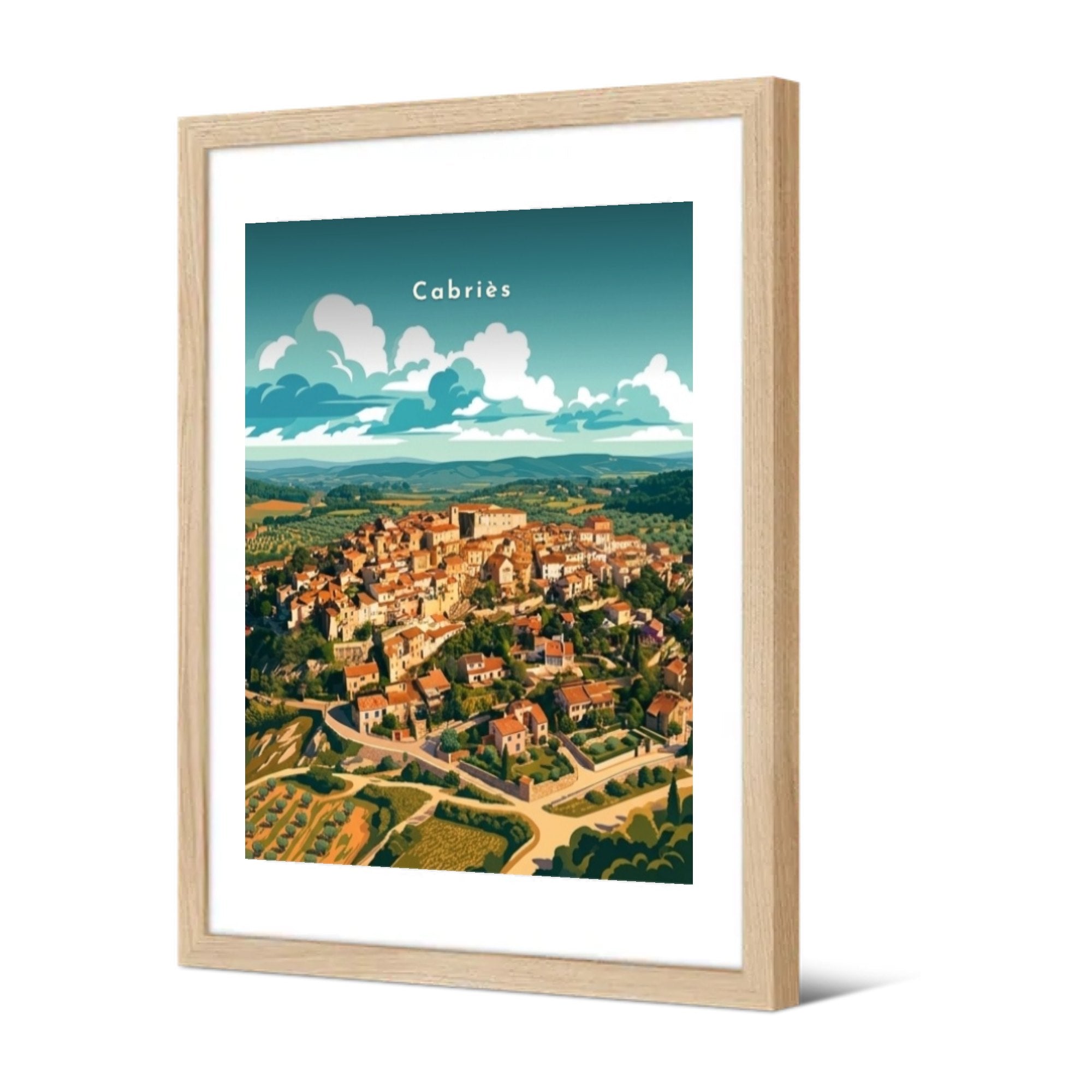 Le village perché — Pôdevache, encadrée, vue de trois quarts