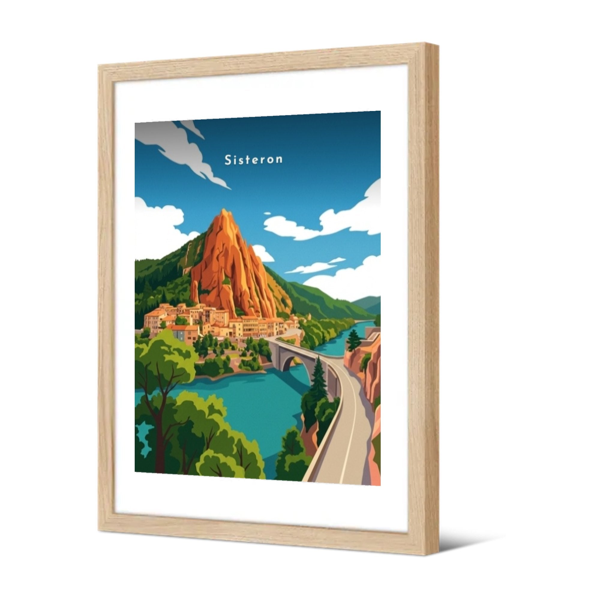 Le rocher de la Baume — Pôdevache, encadrée, vue de trois quarts