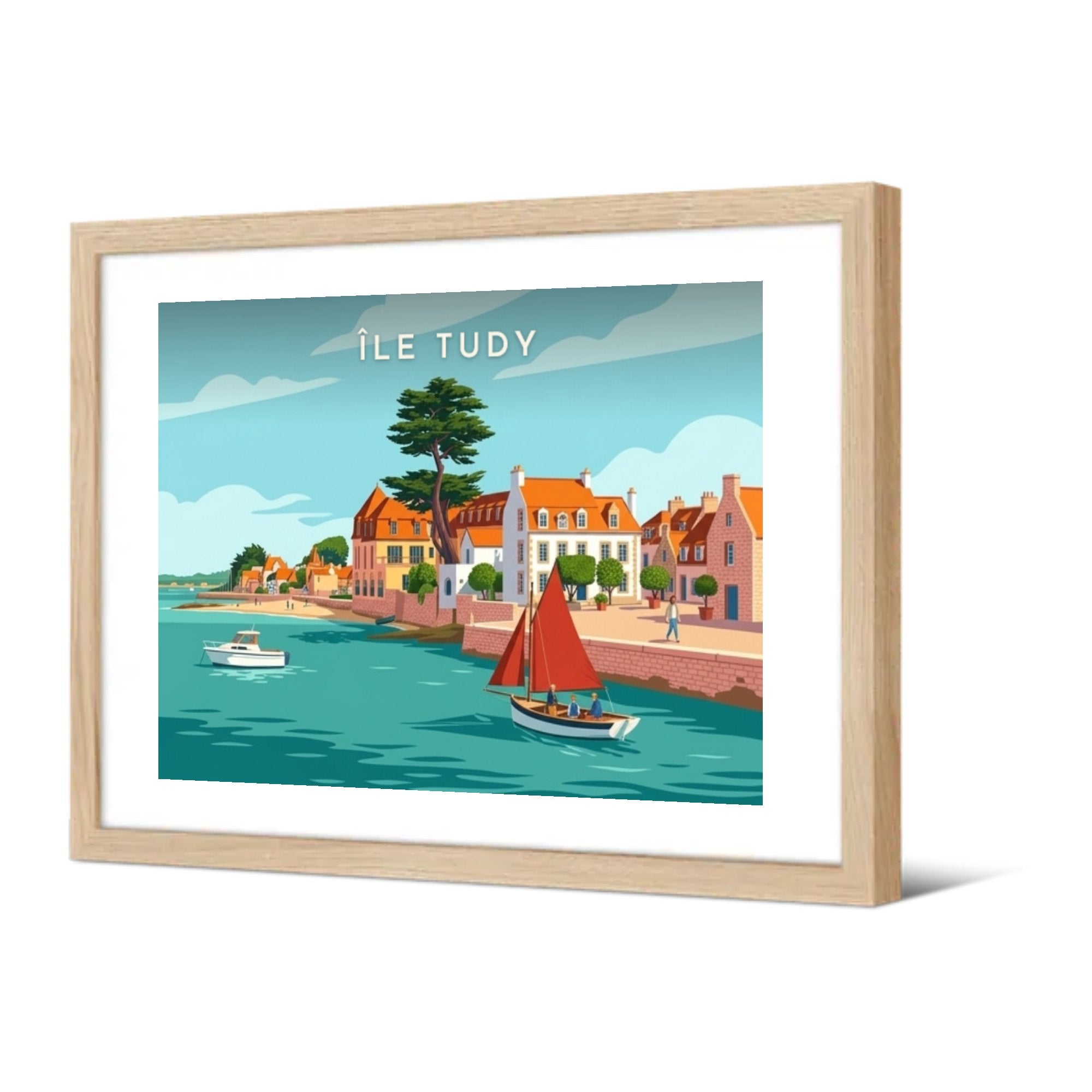 Le port — Pôdevache, encadrée, vue de trois quarts