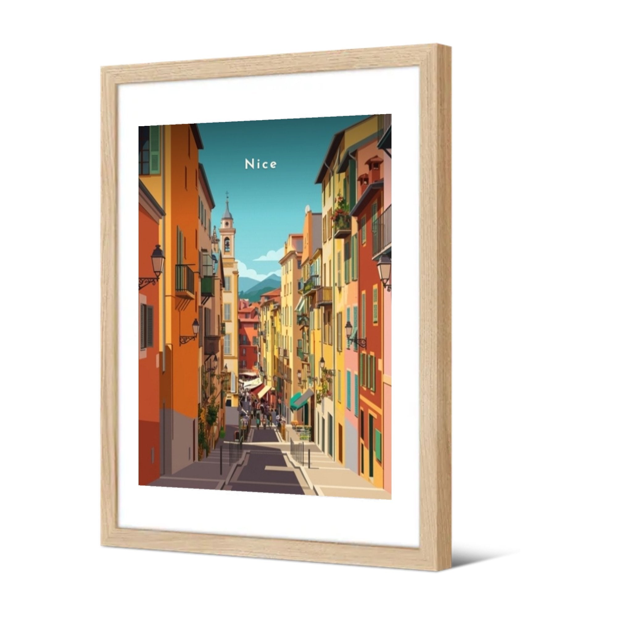 Le Vieux-Nice — Pôdevache, encadrée, vue de trois quarts