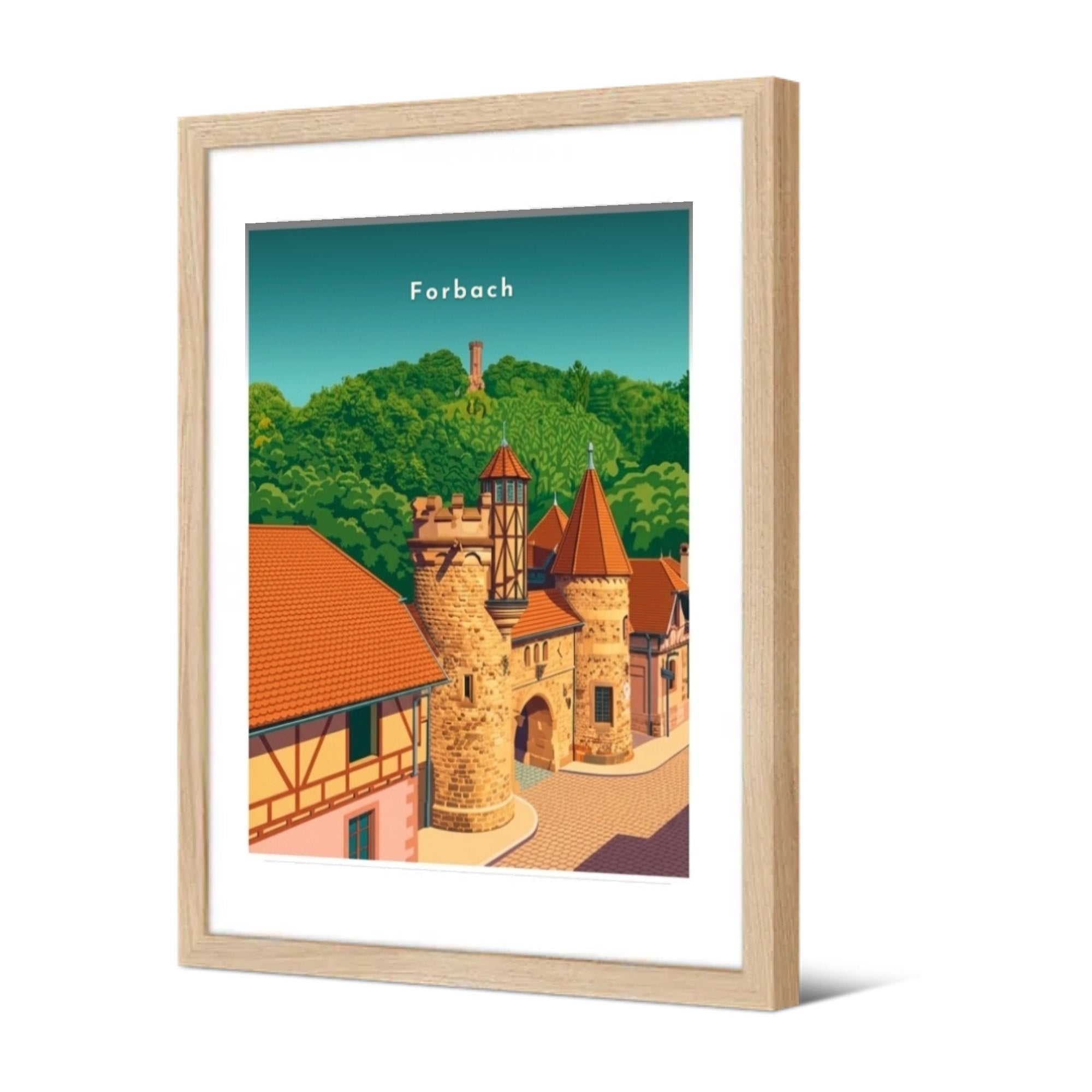 Le Schlossberg — Pôdevache, encadrée, vue de trois quarts