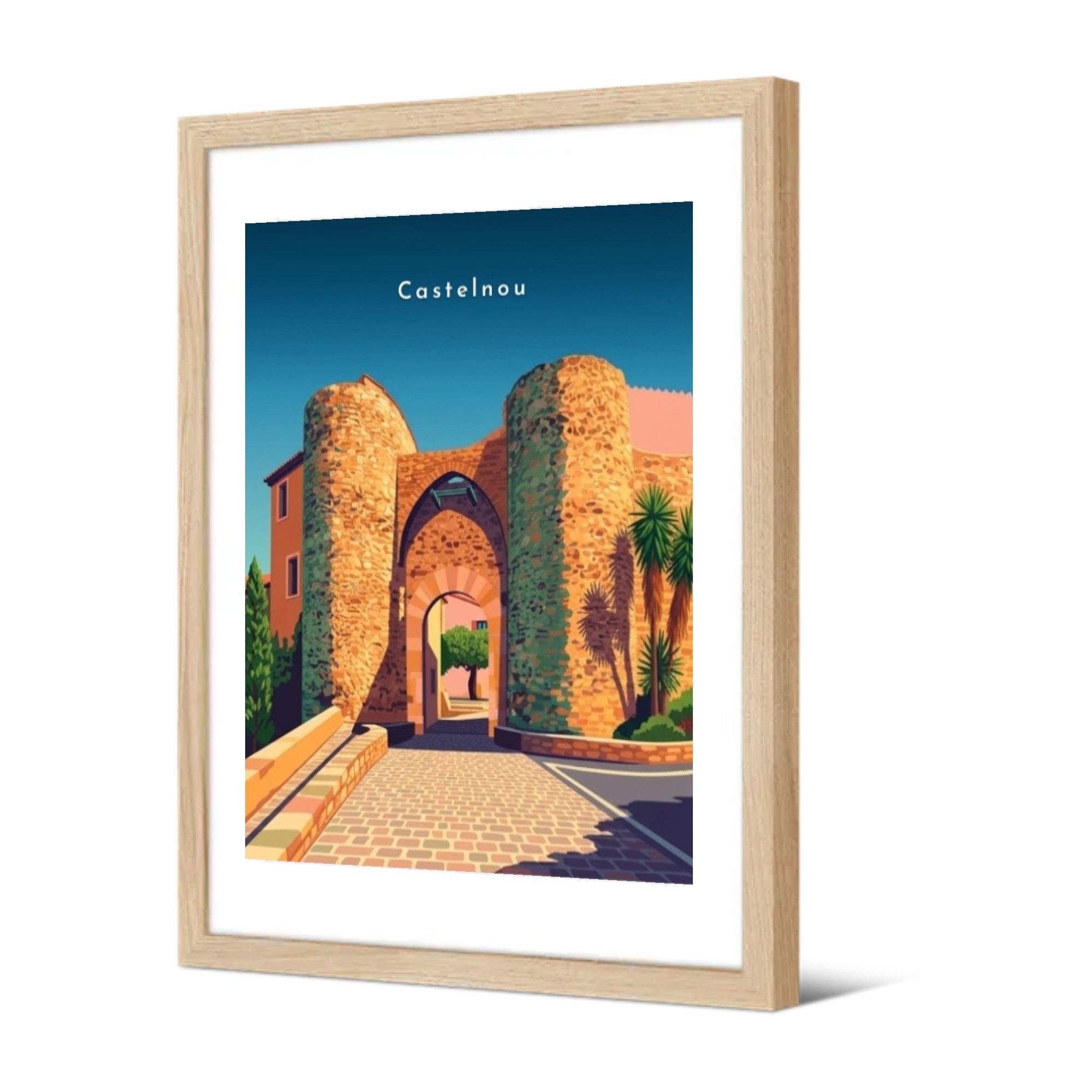 La Porte fortifiée — Pôdevache, encadrée, vue de trois quarts