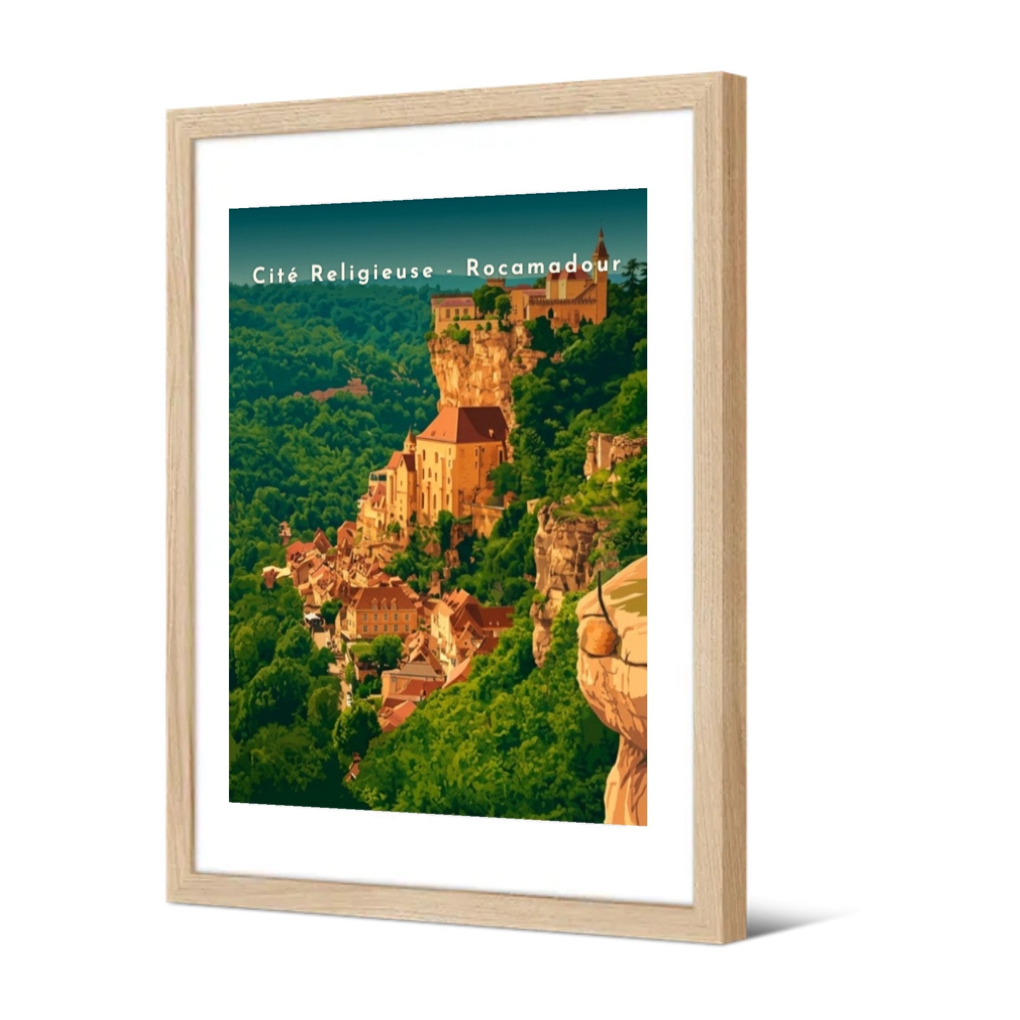 Cité Religieuse - Rocamadour — Pôdevache, encadrée, vue de trois quarts