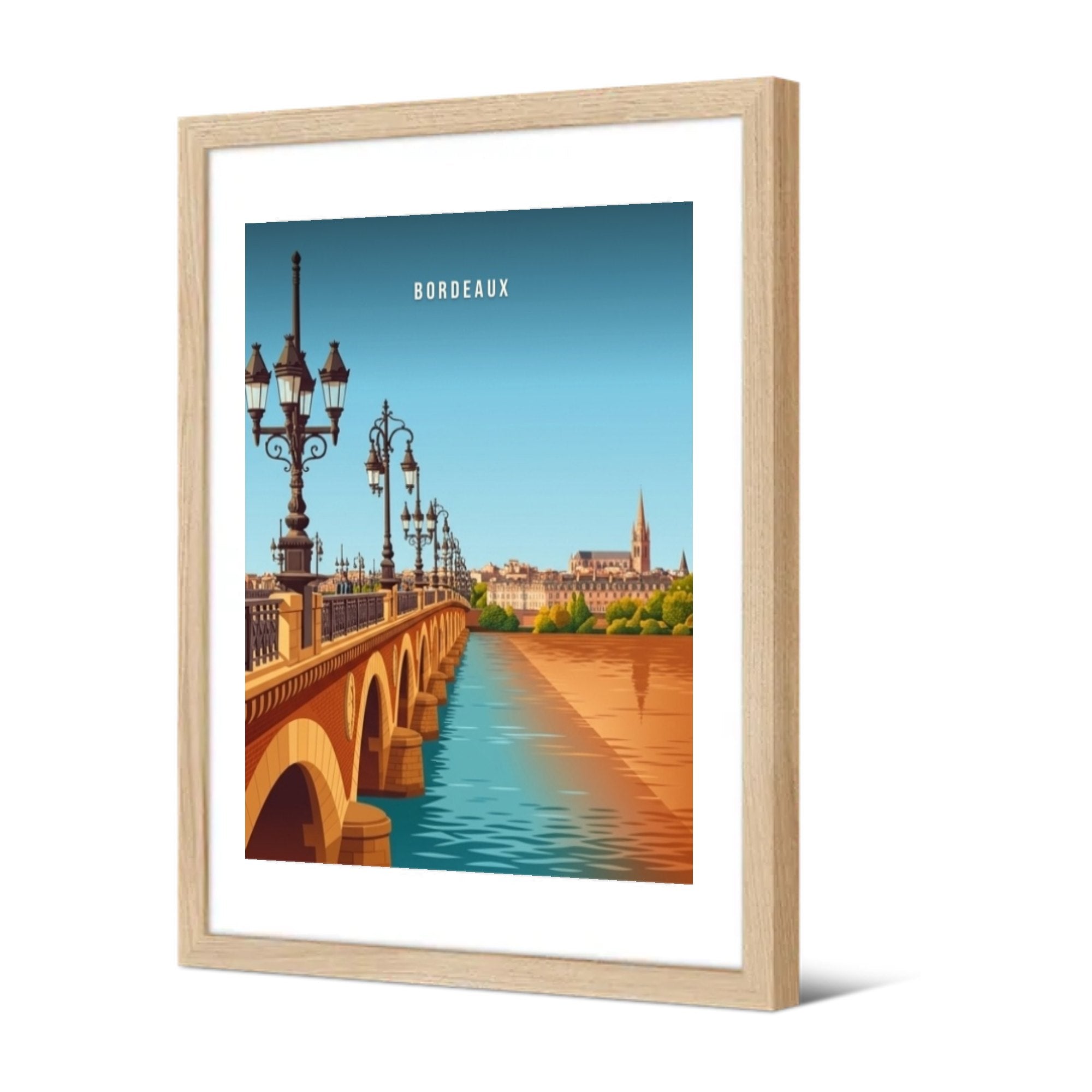 Le pont de Pierre — Pôdevache, encadrée, vue de trois quarts