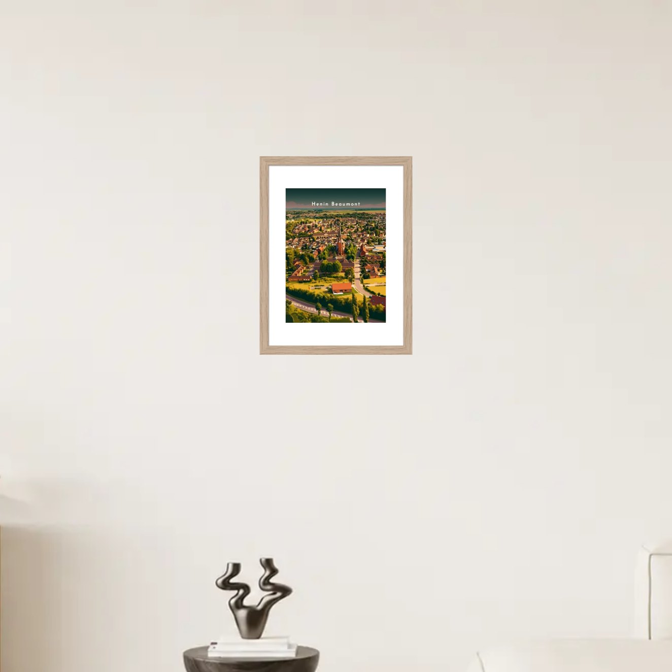Vue panoramique sur la ville — Pôdevache, en situation sur un mur
