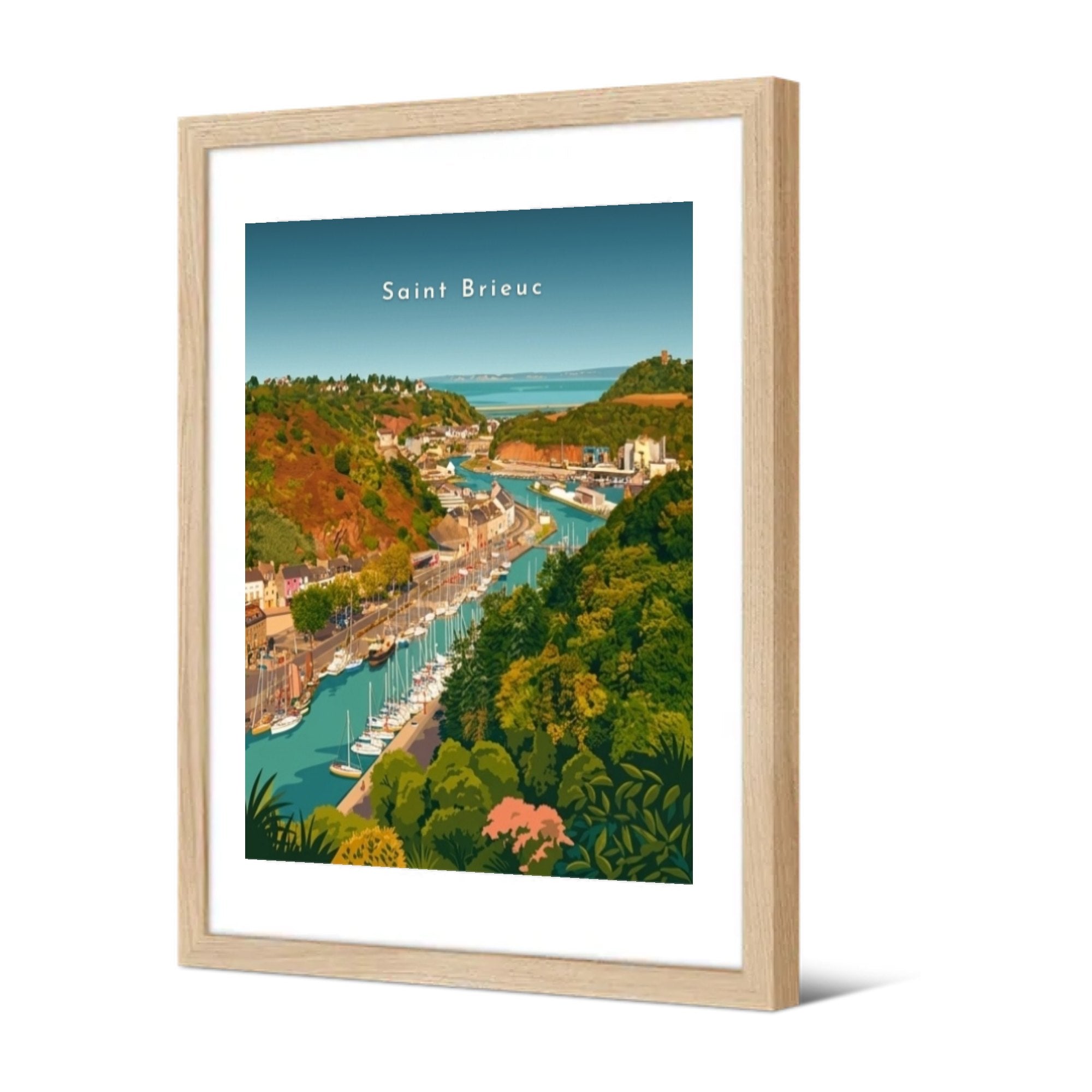 Le port du Légué — Pôdevache, encadrée, vue de trois quarts