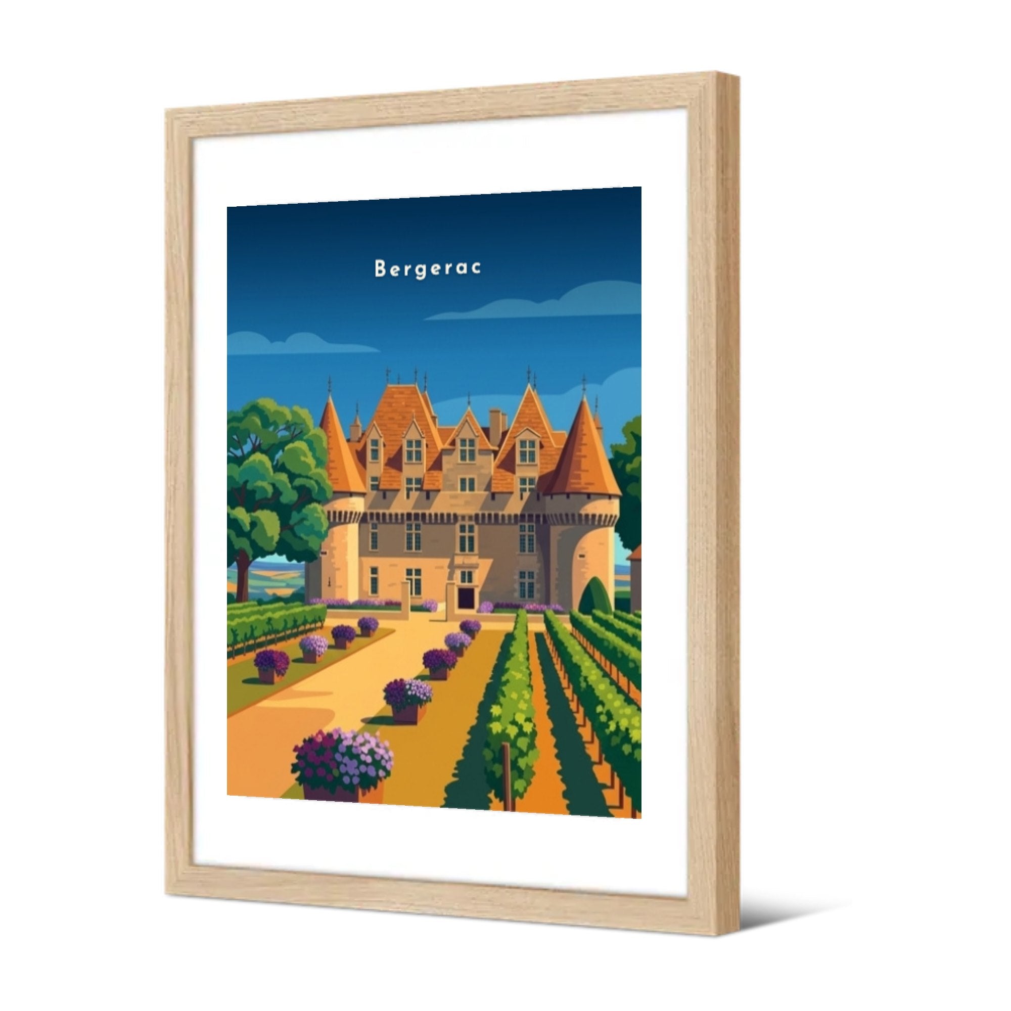Château de Monbazillac — Pôdevache, encadrée, vue de trois quarts