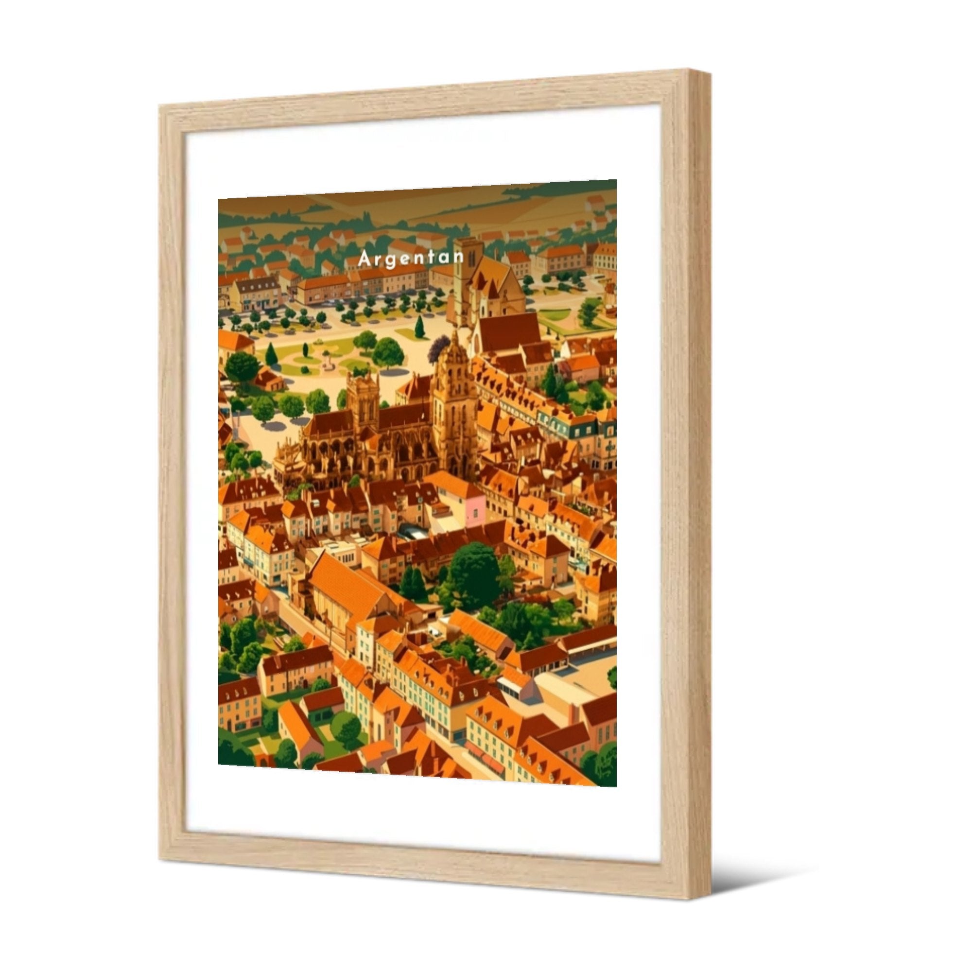Saint-Germain et les toits — Pôdevache, encadrée, vue de trois quarts
