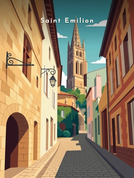 Le clocher au bout de la ruelle — Pôdevache, visuel seul