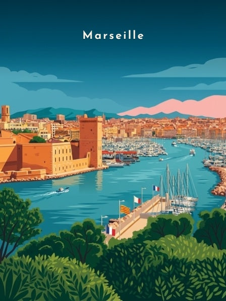 Le Vieux-Port et le fort Saint-Jean — Pôdevache, visuel seul