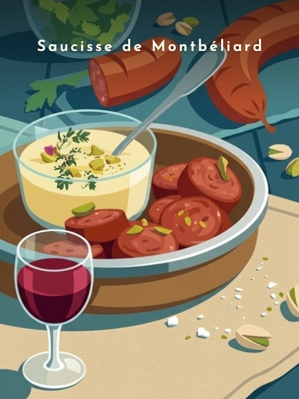 Saucisse de Montbéliard — Pôdevache, visuel seul