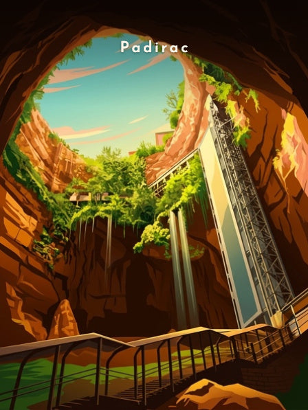 La tour d'ascenseur dans le puits — Pôdevache, visuel seul