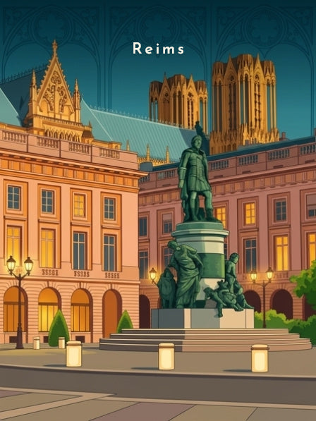 La place Royale au crépuscule — Pôdevache, visuel seul