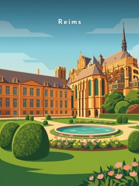 Le Palais du Tau et la cathédrale — Pôdevache, visuel seul