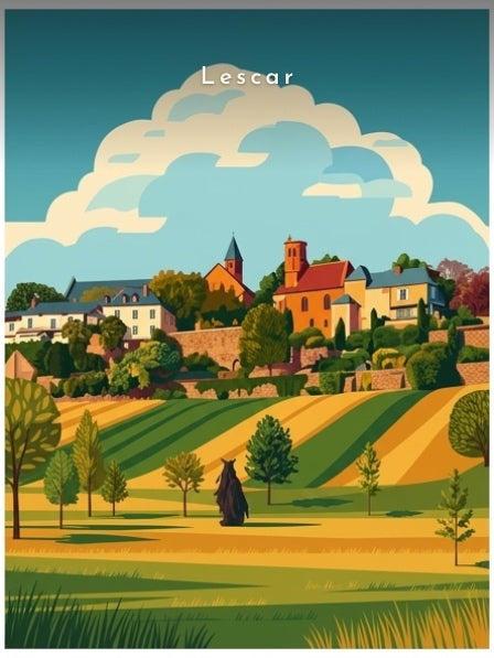 La ville haute et les remparts — Pôdevache, visuel seul