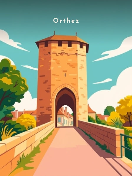 La tour-porte du Pont Vieux — Pôdevache, visuel seul