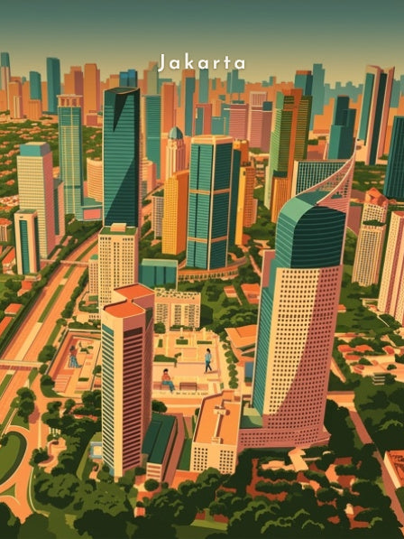 Wisma 46 et Jalan Sudirman — Pôdevache, visuel seul