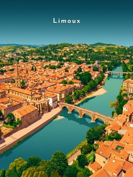 Le Pont-Neuf et l'église Saint-Martin — Pôdevache, visuel seul