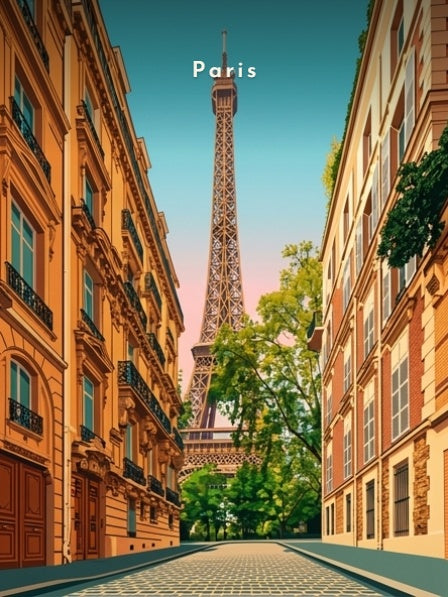 La tour Eiffel, rue de l'Université — Pôdevache, visuel seul