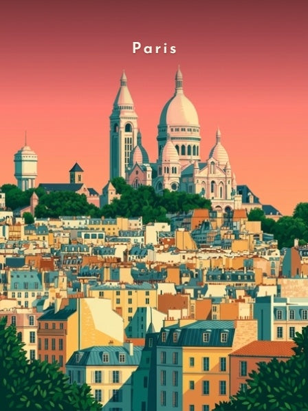 Les toits de Montmartre et le Sacré-Cœur — Pôdevache, visuel seul