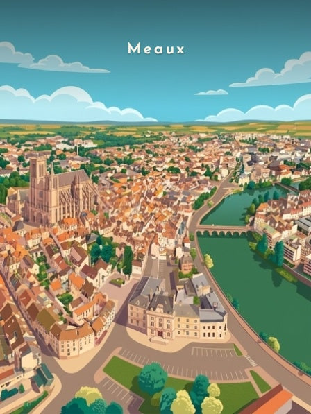 La cathédrale Saint-Étienne et la Marne — Pôdevache, visuel seul
