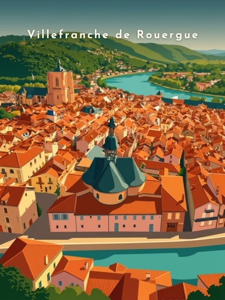 La bastide et l'Aveyron — Pôdevache, visuel seul