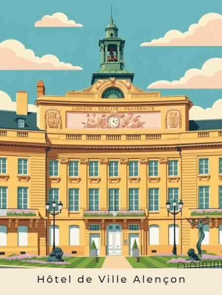 Hôtel de Ville Alençon — Pôdevache, visuel seul