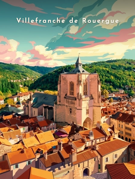 Toits et collégiale — Pôdevache, visuel seul