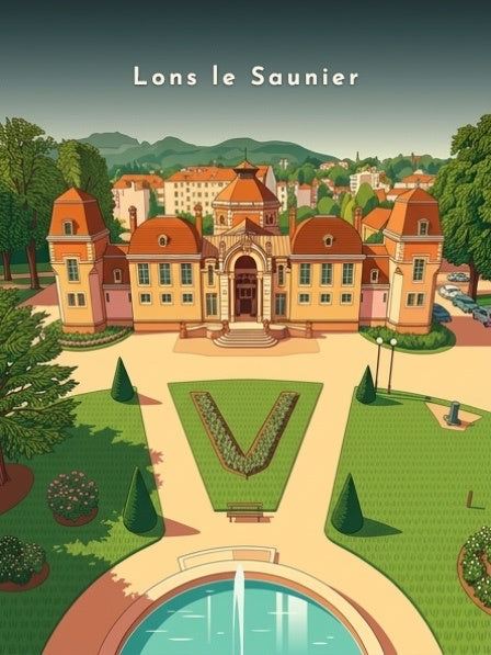 Vue d'ensemble sur les Thermes — Pôdevache, visuel seul