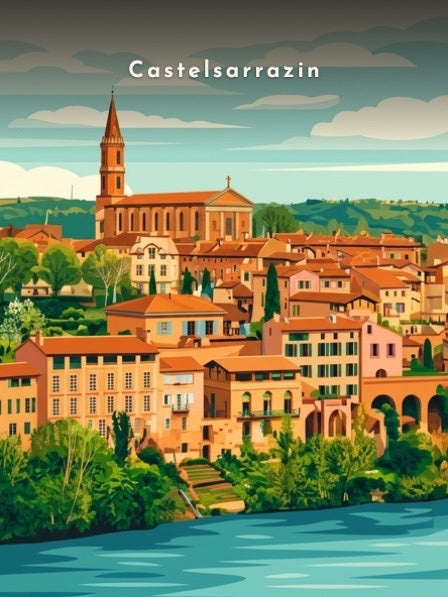 Castelsarrazin — Pôdevache, visuel seul