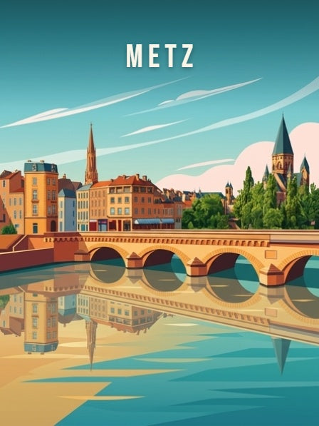 Le Temple Neuf et le Moyen Pont — Pôdevache, visuel seul